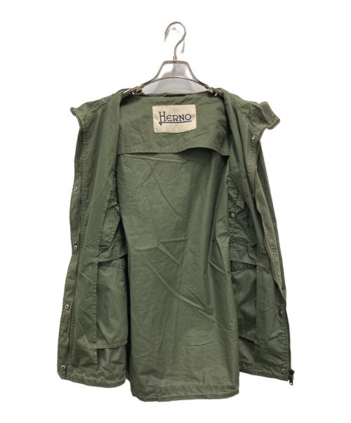 HERNO（ヘルノ）HERNO (ヘルノ) ミリタリージャケット オリーブ サイズ:40の古着・服飾アイテム