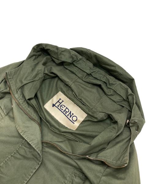 HERNO（ヘルノ）HERNO (ヘルノ) ミリタリージャケット オリーブ サイズ:40の古着・服飾アイテム