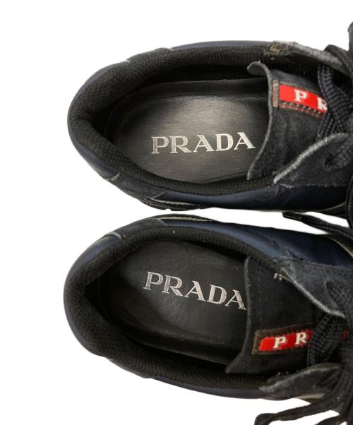 PRADA SPORTS（プラダスポーツ）PRADA SPORTS (プラダスポーツ) スウェードスニーカー ネイビー サイズ:4Eの古着・服飾アイテム