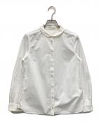 mina perhonenミナ ペルホネン）の古着「ラウンドカラーシャツ」｜ホワイト