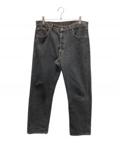 中古・古着通販】LEVI'S (リーバイス) 501後染めデニムパンツ ブラック