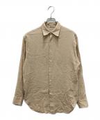 AURALEEオーラリー）の古着「SHUTTLE GEORGETTE CLOTH SHIRTS」｜ベージュ