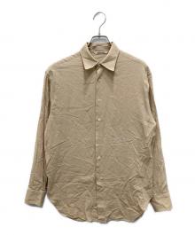 AURALEE（オーラリー）の古着「SHUTTLE GEORGETTE CLOTH SHIRTS」｜ベージュ