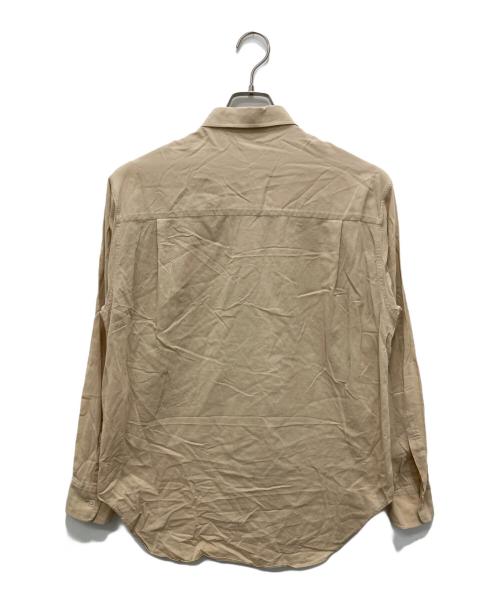 AURALEE（オーラリー）AURALEE (オーラリー) SHUTTLE GEORGETTE CLOTH SHIRTS ベージュ サイズ:3の古着・服飾アイテム