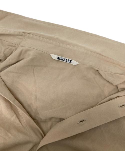 AURALEE（オーラリー）AURALEE (オーラリー) SHUTTLE GEORGETTE CLOTH SHIRTS ベージュ サイズ:3の古着・服飾アイテム