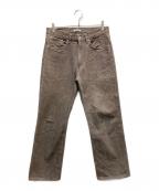 AURALEEオーラリー）の古着「Hard Twist Brown Denim 5P Pants」｜ブラウン