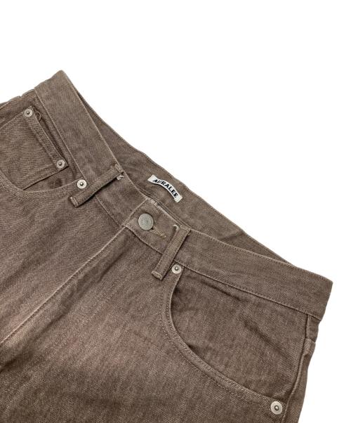 AURALEE（オーラリー）AURALEE (オーラリー) Hard Twist Brown Denim 5P Pants ブラウン サイズ:30の古着・服飾アイテム