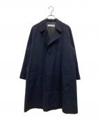 GALERIE VIEギャルリーヴィー）の古着「コットンウールギャバジン ロングマリンコート」｜ネイビー