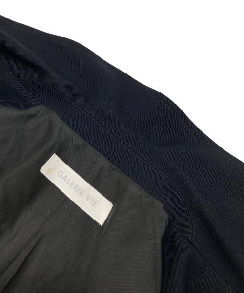 GALERIE VIE（ギャルリーヴィー）GALERIE VIE (ギャルリーヴィー) コットンウールギャバジン ロングマリンコート ネイビー サイズ:FREEの古着・服飾アイテム
