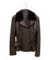 Max Mara WEEK END LINE（マックスマーラ ウイークエンドライン）の古着「ボアレザージャケット」｜ブラウン