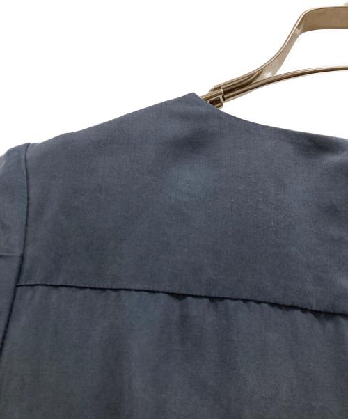 Demi-Luxe Beams（デミルクス ビームス）Demi-Luxe Beams (デミルクス ビームス) ギャザークルーネックワンピース ネイビー サイズ:38の古着・服飾アイテム