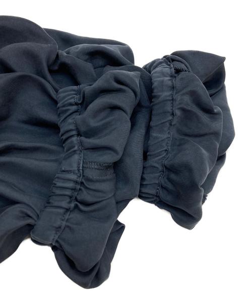 Demi-Luxe Beams（デミルクス ビームス）Demi-Luxe Beams (デミルクス ビームス) ギャザークルーネックワンピース ネイビー サイズ:38の古着・服飾アイテム