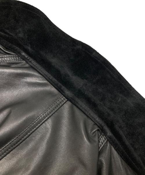 sisii（シシ）sisii (シシ) フレンチワーク レザージャケット ブラック サイズ:Mの古着・服飾アイテム