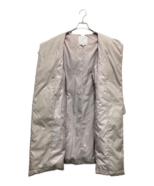 自由区（ジユウク）自由区 (ジユウク) ADSシャンブレータフタ ダウンコート ピンク サイズ:38の古着・服飾アイテム