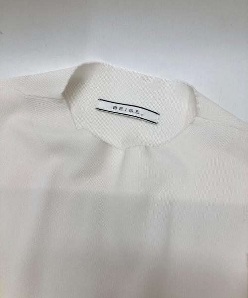 BEIGE（ベイジ）BEIGE (ベイジ) CLARISSEドッキングプルオーバーニット アイボリー サイズ:4の古着・服飾アイテム