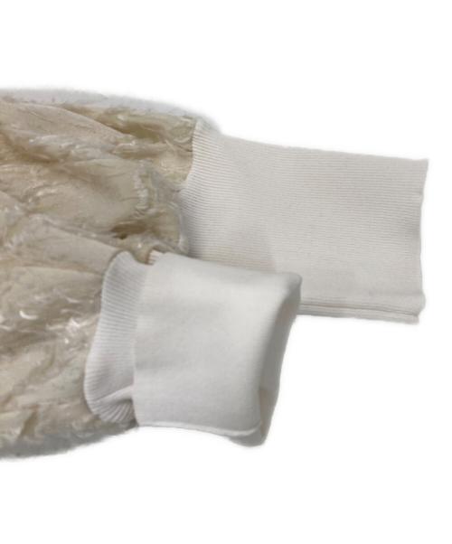 BEIGE（ベイジ）BEIGE (ベイジ) CLARISSEドッキングプルオーバーニット アイボリー サイズ:4の古着・服飾アイテム