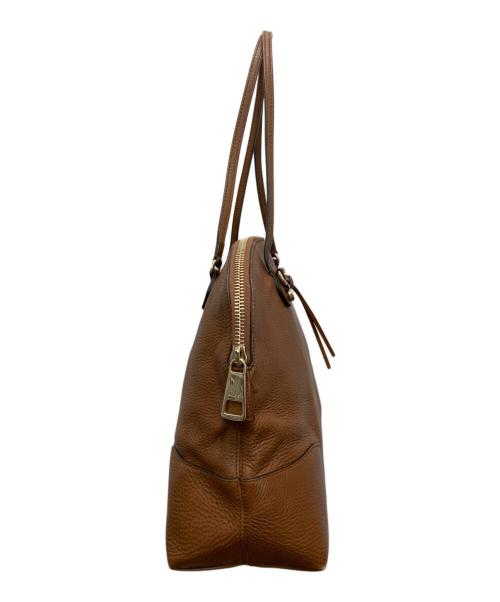 GUCCI（グッチ）GUCCI (グッチ) レザーハンドバッグ ブラウンの古着・服飾アイテム