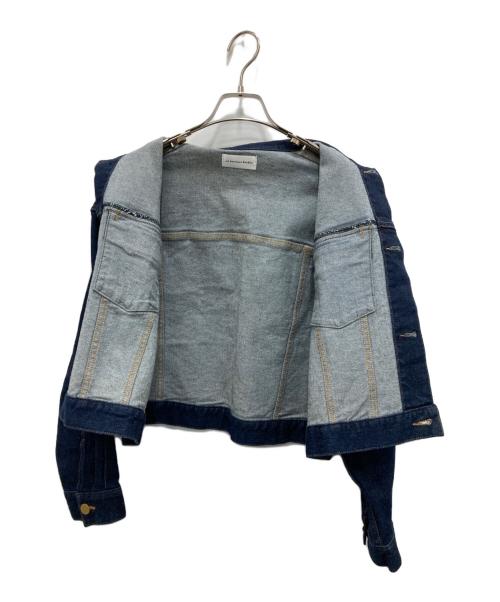 La boutique BonBon（ラブティックボンボン）La boutique BonBon (ラブティックボンボン) メタル釦クロップドGジャン インディゴ サイズ:FREEの古着・服飾アイテム