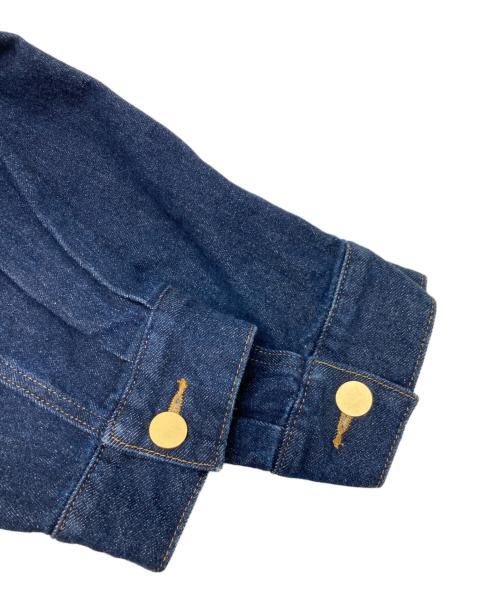 La boutique BonBon（ラブティックボンボン）La boutique BonBon (ラブティックボンボン) メタル釦クロップドGジャン インディゴ サイズ:FREEの古着・服飾アイテム