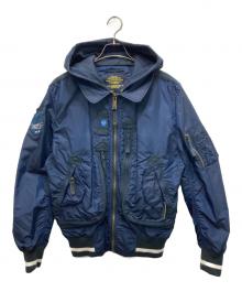 ALPHA INDUSTRIES（アルファインダストリーズ）の古着「フライトジャケット」｜ネイビー