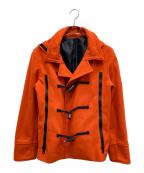 Junhashimotoジュンハシモト）の古着「ショートダッフルコート」｜オレンジ