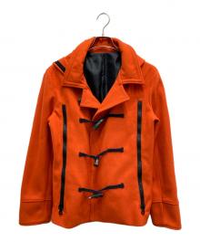 Junhashimoto（ジュンハシモト）の古着「ショートダッフルコート」｜オレンジ