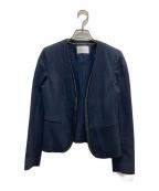 BEIGEベイジ）の古着「CINDY/ノーカラージャケット」｜ネイビー
