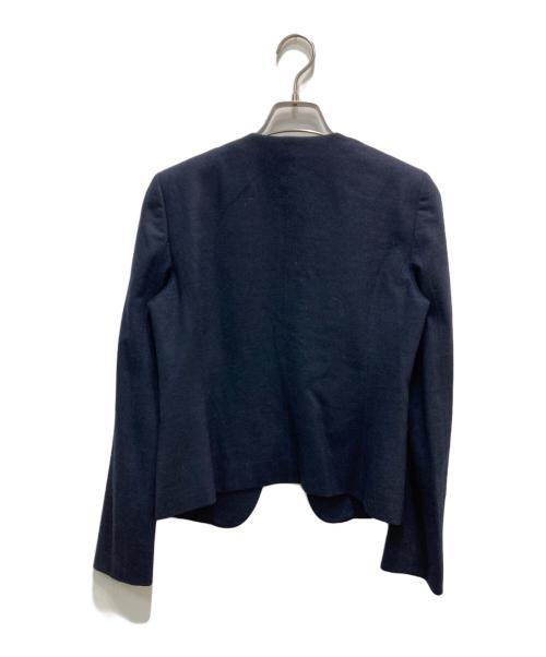 BEIGE（ベイジ）BEIGE (ベイジ) CINDY/ノーカラージャケット ネイビー サイズ:2の古着・服飾アイテム