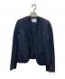 BEIGE（ベイジ）の古着「CINDY/ノーカラージャケット」｜ネイビー