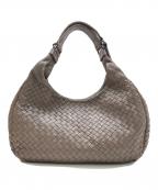 BOTTEGA VENETAボッテガベネタ）の古着「イントレチャートハンドバッグ」｜ブラウン