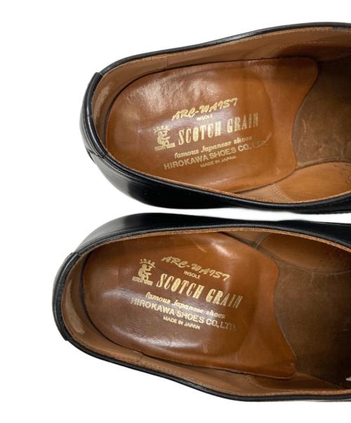 SCOTCH GRAIN（スコッチグレイン）SCOTCH GRAIN (スコッチグレイン) ストレートチップシューズ ブラック サイズ:24 1/2の古着・服飾アイテム
