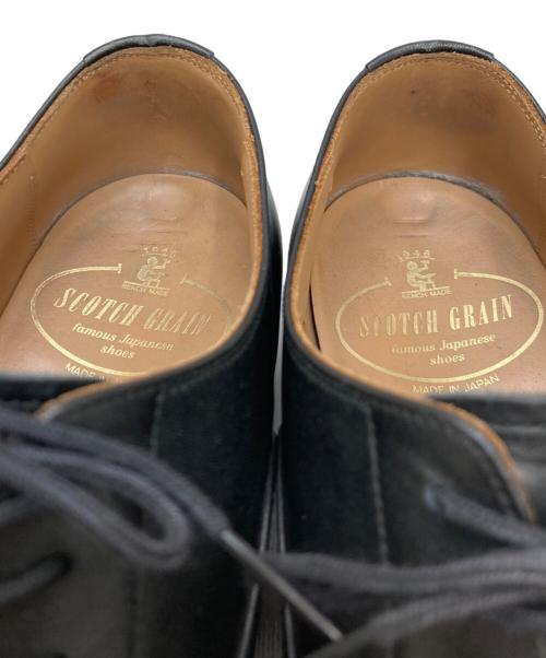 SCOTCH GRAIN（スコッチグレイン）SCOTCH GRAIN (スコッチグレイン) ストレートチップシューズ ブラック サイズ:24 1/2の古着・服飾アイテム