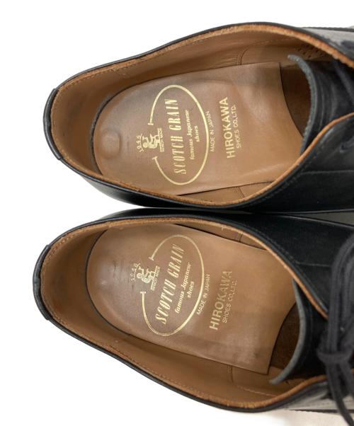 SCOTCH GRAIN（スコッチグレイン）SCOTCH GRAIN (スコッチグレイン) ストレートチップシューズ ブラック サイズ:24 1/2の古着・服飾アイテム