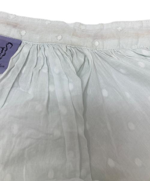 Thierry Colson（ティエリーコルソン）Thierry Colson (ティエリーコルソン) スキッパーブラウス ブルー サイズ:Sの古着・服飾アイテム