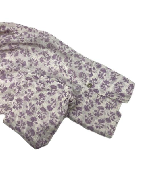 ne quittez pas（ヌキテパ）ne quittez pas (ヌキテパ) ロータスコンビプリントパネルドレス パープル サイズ:Mの古着・服飾アイテム