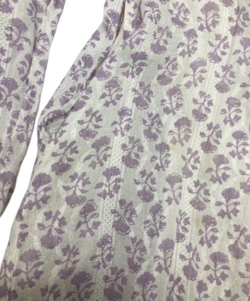 ne quittez pas（ヌキテパ）ne quittez pas (ヌキテパ) ロータスコンビプリントパネルドレス パープル サイズ:Mの古着・服飾アイテム