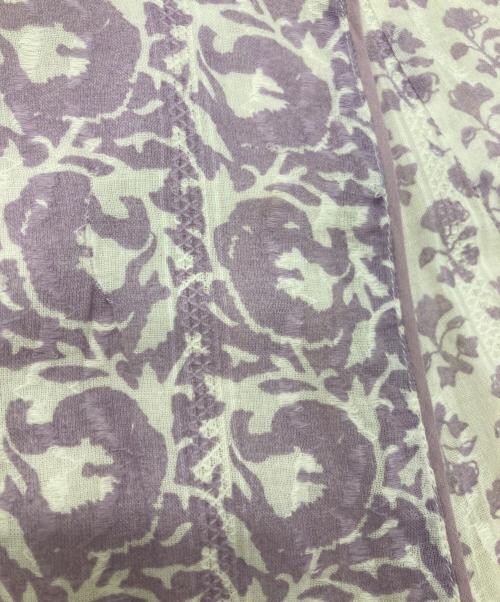 ne quittez pas（ヌキテパ）ne quittez pas (ヌキテパ) ロータスコンビプリントパネルドレス パープル サイズ:Mの古着・服飾アイテム