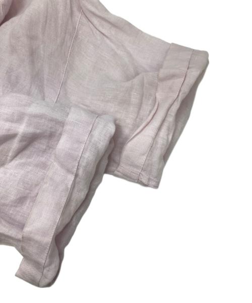 nest Robe（ネストローブ）nest Robe (ネストローブ) 天然染め ケープカラーブラウス ピンク サイズ:FREEの古着・服飾アイテム