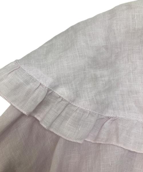 nest Robe（ネストローブ）nest Robe (ネストローブ) 天然染め ケープカラーブラウス ピンク サイズ:FREEの古着・服飾アイテム