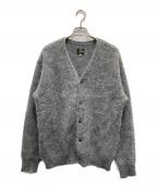 Needles×B-SHOPニードルズ×ビショップ）の古着「モヘアカーディガン」｜グレー