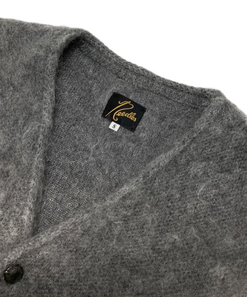 Needles（ニードルズ）Needles (ニードルズ) B-SHOP (ビショップ) モヘアカーディガン グレー サイズ:Sの古着・服飾アイテム