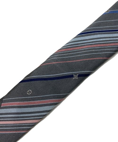 LOUIS VUITTON（ルイ ヴィトン）LOUIS VUITTON (ルイ ヴィトン) ストライプ柄ネクタイ グレー サイズ:-の古着・服飾アイテム