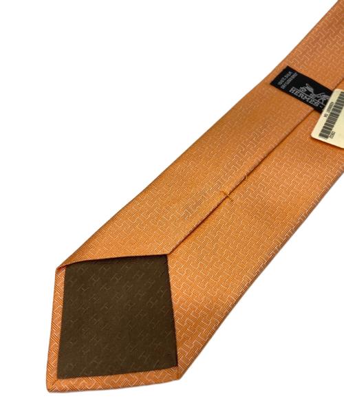 HERMES（エルメス）HERMES (エルメス) ロゴネクタイ オレンジ サイズ:-の古着・服飾アイテム