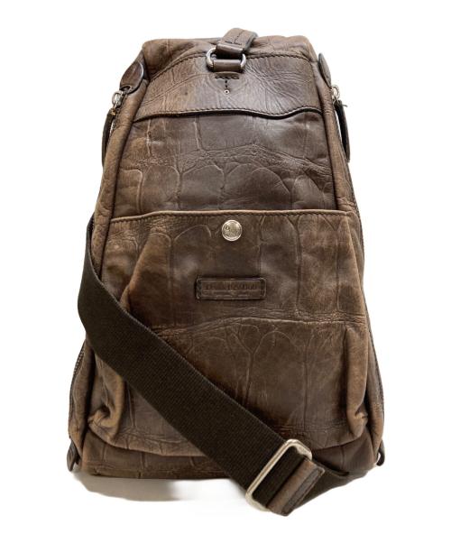 Daniel&Bob（ダニエル＆ボブ）Daniel&Bob (ダニエル＆ボブ) レザーボディバッグ ブラウンの古着・服飾アイテム