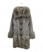 GRACE CONTINENTAL（グレースコンチネンタル）の古着「ムートンフォックスファーコート」｜グレー