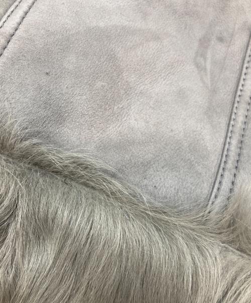 GRACE CONTINENTAL（（グレースコンチネンタル）GRACE CONTINENTAL (（グレースコンチネンタル) ムートンフォックスファーコート グレー サイズ:36の古着・服飾アイテム