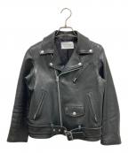 beautiful peopleビューティフルピープル）の古着「別注 シープレザーダブルライダースジャケット」｜ブラック