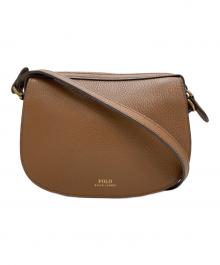POLO RALPH LAUREN（ポロ・ラルフローレン）の古着「レザーショルダーバッグ」｜ブラウン