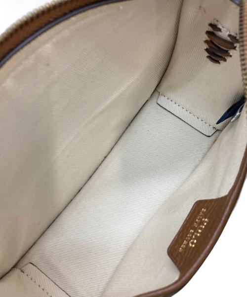 POLO RALPH LAUREN（ポロ・ラルフローレン）POLO RALPH LAUREN (ポロ・ラルフローレン) レザーショルダーバッグ ブラウンの古着・服飾アイテム