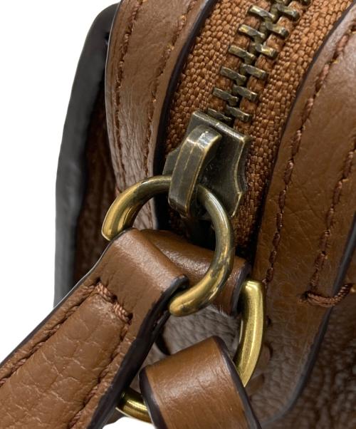 POLO RALPH LAUREN（ポロ・ラルフローレン）POLO RALPH LAUREN (ポロ・ラルフローレン) レザーショルダーバッグ ブラウンの古着・服飾アイテム